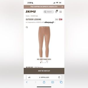 Skims outdoor leggings